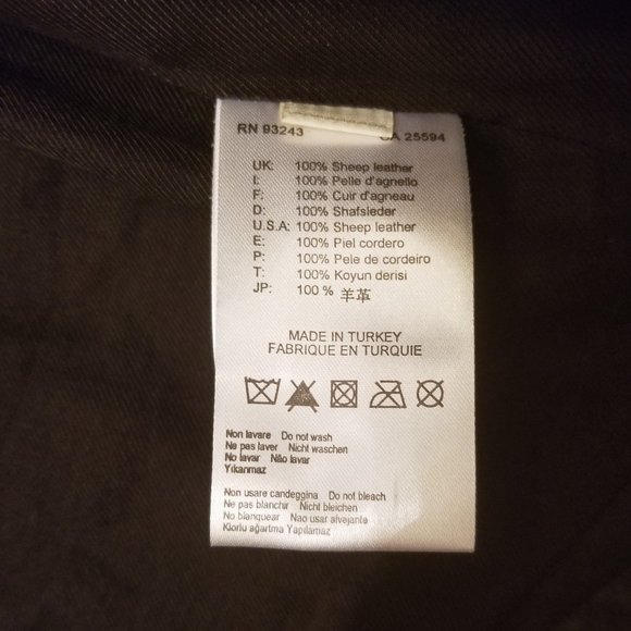 Diesel Black Gold Leather Jacket - Orig. Tags Incl - Picture 4 of 10